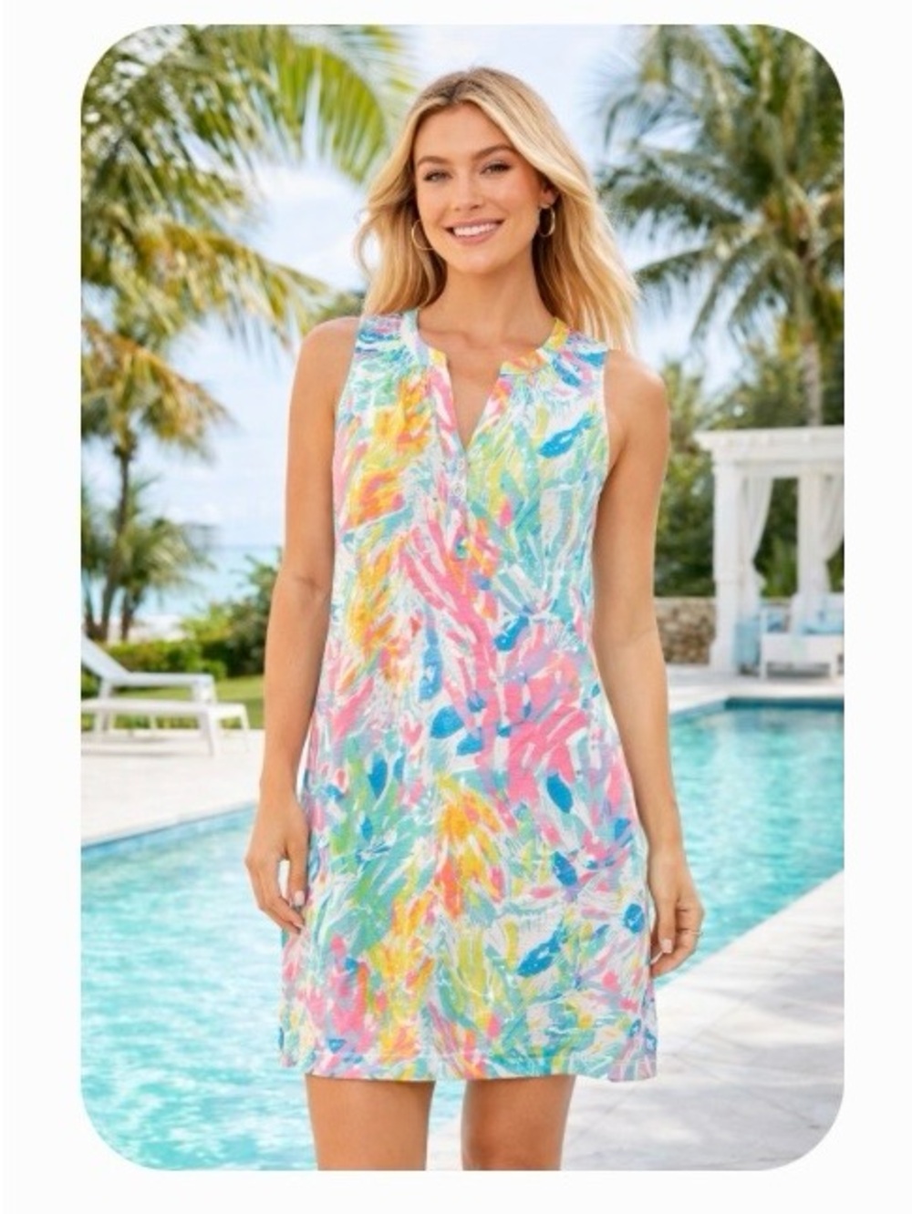 Wow!! 5 for $25!! Lilly Pulitzer Essie dress Sparkling Sands tropical print!